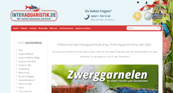 Desktop Screenshot of interaquaristik.de